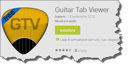 Guitar Tab Viewer: player di tab Android